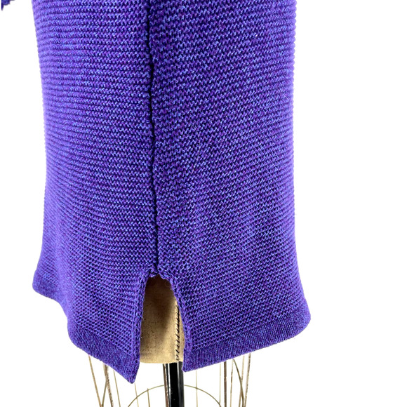 Norman Thompson Purple V Neck Long Sleeve Pullover Sweater Size Medium - Picture 6 of 10
